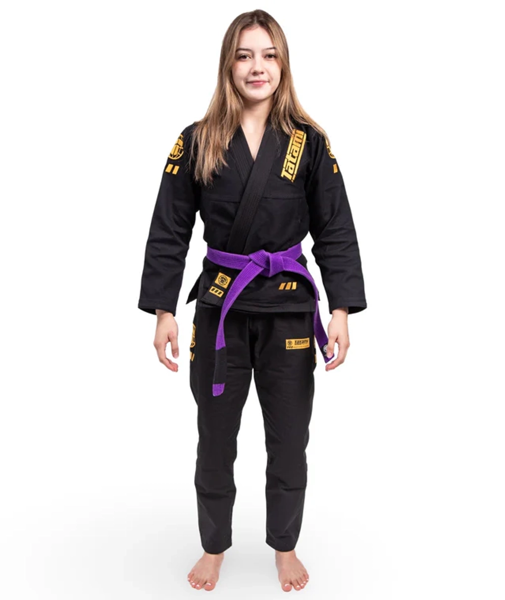 Кимоно женское Tatami BJJ LADIES PRO SERIES - BLACK & CHAMPION GOLD