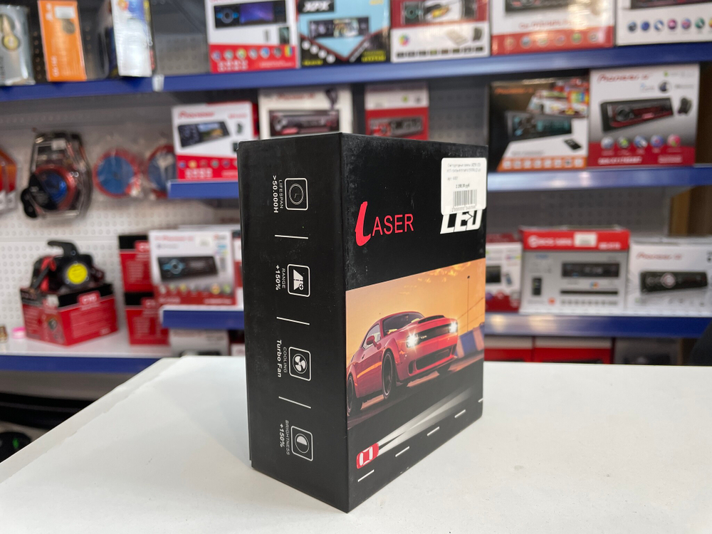 НЕТ - HB3 (9005) / Светодиодные линзы LAZER LED HB3 головного света (5500k) (2 шт. Комплект) 0.3 кг 14х11х6