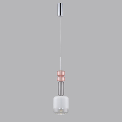 6505/1 SUSPENTIONI LN26 385 хром, розовый, белый Подвес GU10 50W 220V VERONA