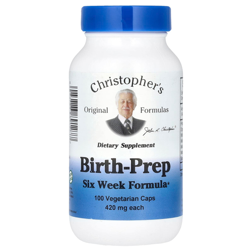 Christopher's Original Formulas, Birth-Prep, смесь для шестинедельной поддержки, 100 вегетарианских капсул