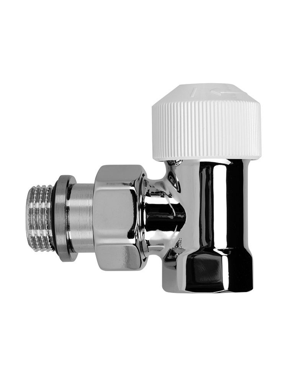 Набор термостатический для радиатора угловой Design 1/2" М30х1,5 Хром Royal Thermo
