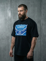 Футболка оверсайз хлопковая черная Legenda Сгущенка