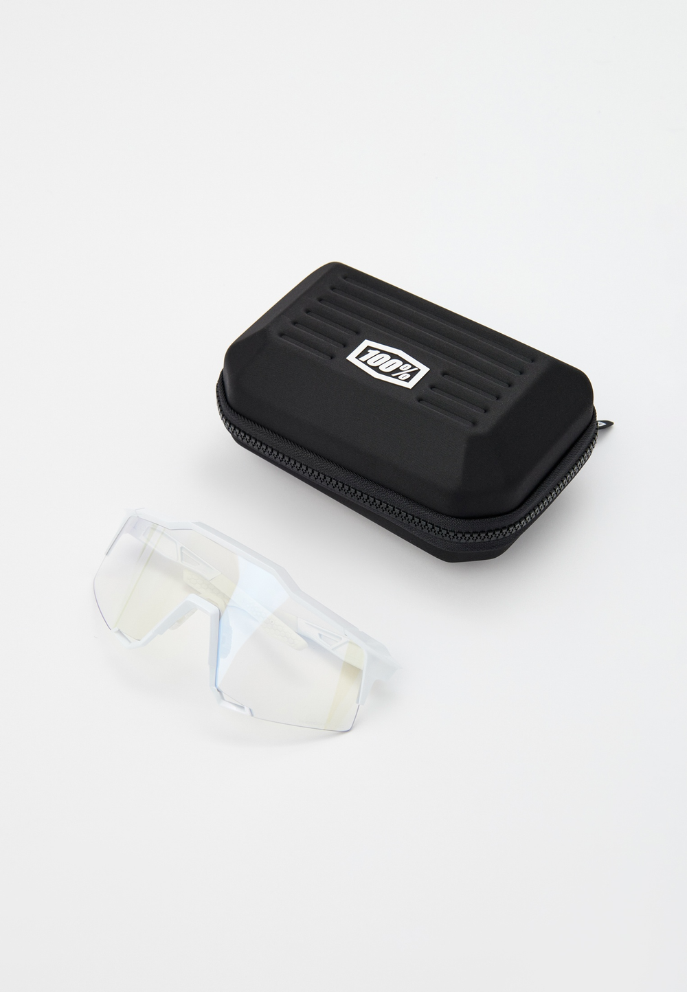 Спортивные очки 100% SPEEDCRAFT LE Bastille - Pearl White Glitter - Blue Mirror Photochromic Lens