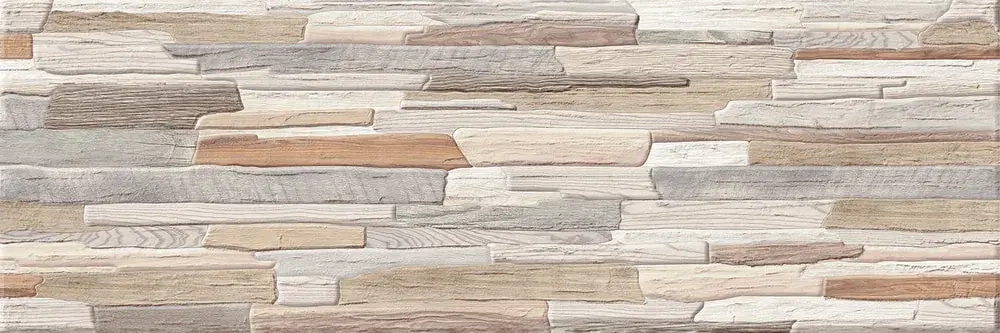 Настенная плитка ALMA Ceramica TWA11ART024 Arteo 60x20 коричневая матовая под дерево