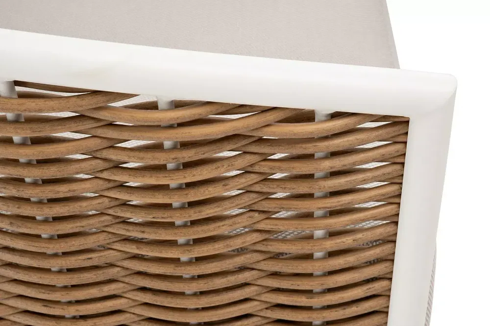 "Тоскана" лаунж-зона из искусственного ротанга, цвет соломенный