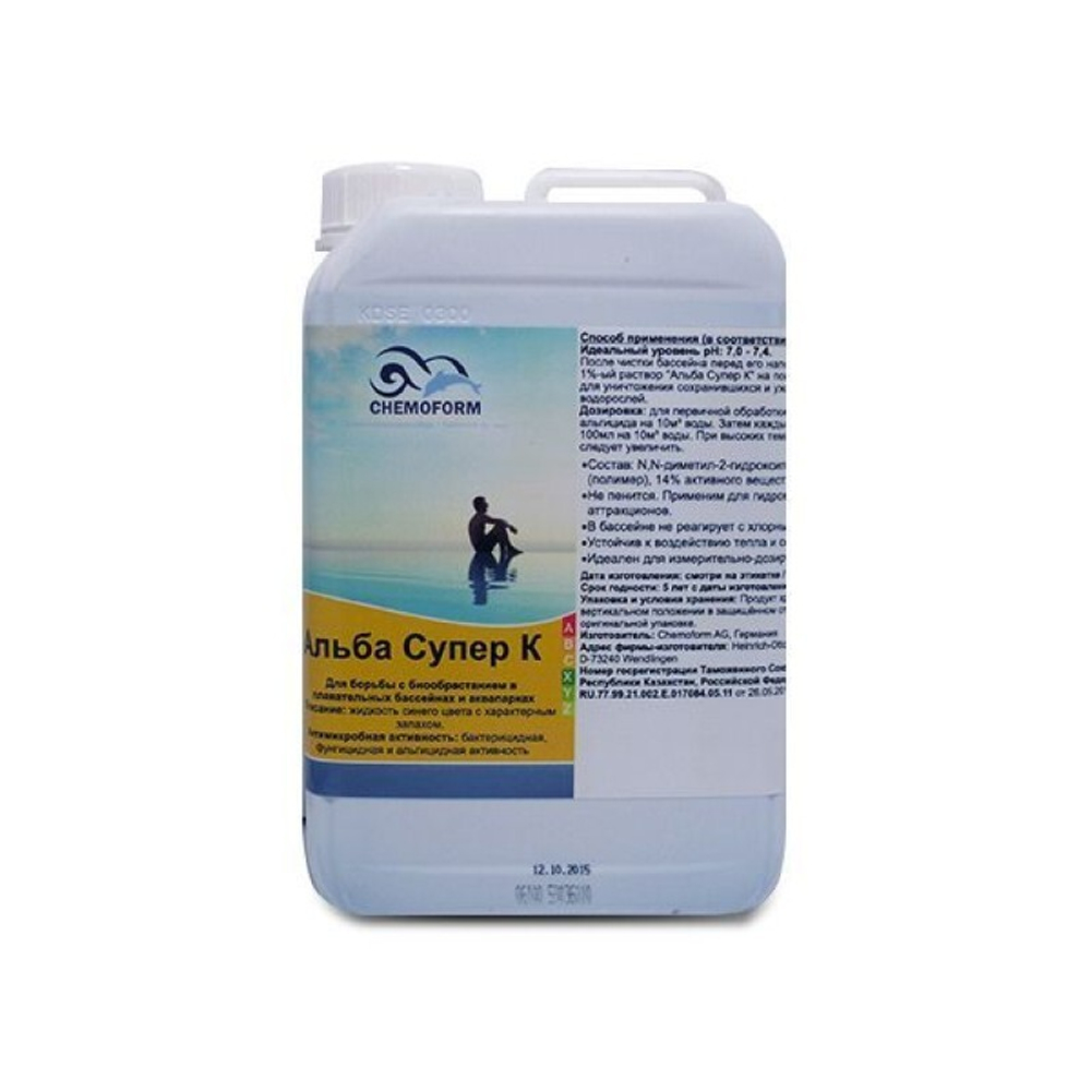 Альба супер К альгицид непенящийся 14% 5л. Chemoform