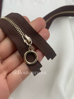 Молния коричневая золото кольцо