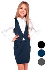 Жилет для девочки TRUVOR 55С серый 122-64-63