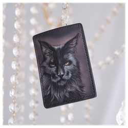 Кожаный картхолдер «Кысич»