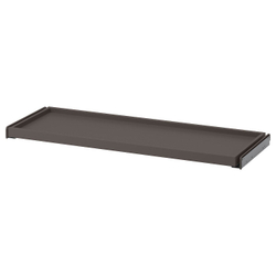 IKEA KOMPLEMENT  (ИКЕА КОМПЛЕМЕНТ)  -  Выдвижной поднос, темно-серый, 100x35 см