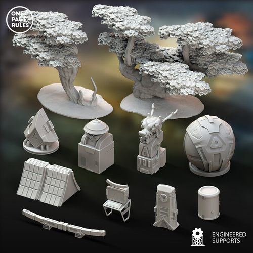 Xenos Armies Tau Empire террейн 1 шт. миниатюра для dnd, днд, pathfinder, фентези, Настольная игра, НРИ, Варгейм, РПГ