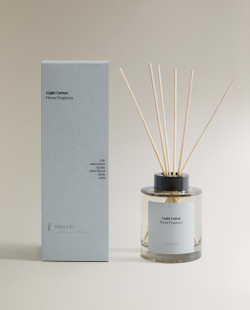 Zara Home Ароматический диффузор с палочками Light Cotton, 200 мл, аромат для дома