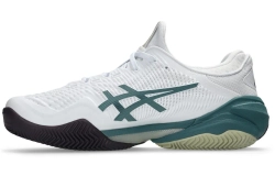 Мужские кроссовки теннисные Asics Court FF 3 Clay - white/foggy teal