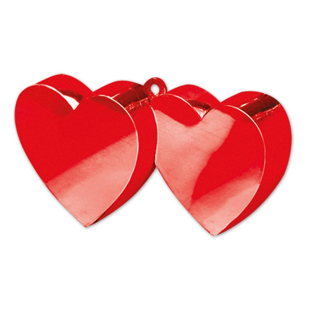 Грузик для шара Два сердца 170гр (Красный)
