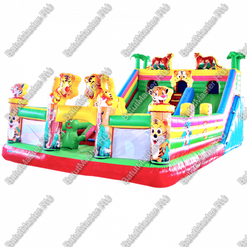 Коммерческий батут "Тигриная страна" 10*6*5 м