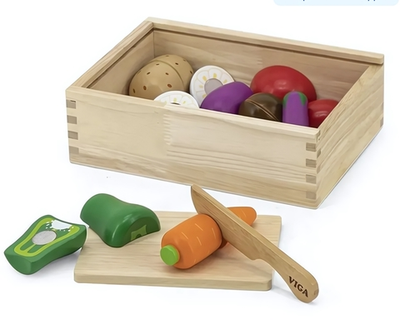 Набор "Режем овощи" в ящике (VIGA)