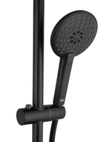 Смеситель для ванны с душевым гарнитуром WONZON & WOGHAND ALFA, Черный матовый (WW-AE3205-MB)