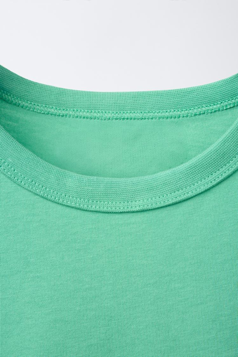 ZARA ФУТБОЛКА БЕЗ РУКАВОВ С ЛОГОТИПОМ, ЗЕЛЕНЫЙ