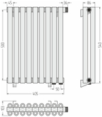 Сунержа Эстет-00 EU50 500х405 9 секций