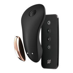 Бесшумный вибромассажер в трусики с пультом и приложением Satisfyer Little Secret