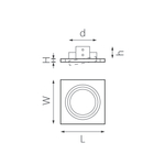 i81706 Светильник INTERO 111 QUADRO (217817+217906)