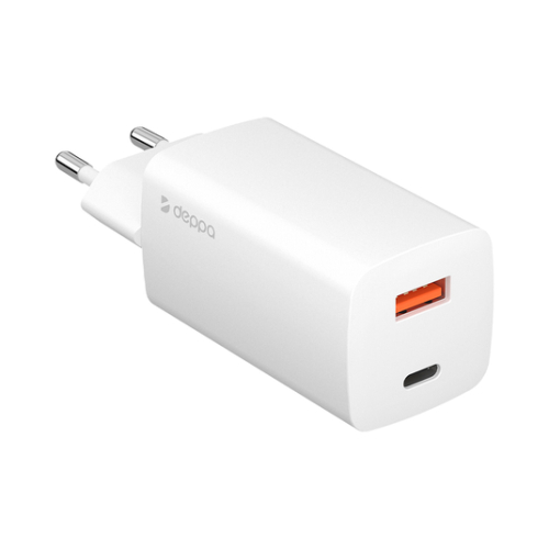 Сетевое зарядное устройство Wall Charger GaN USB A + USB-C, PD 3.0, QC 3.0, 65W, GaN