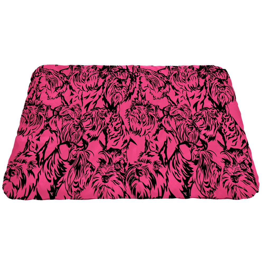 Матрас для собаки "Портреты шнауцеров"