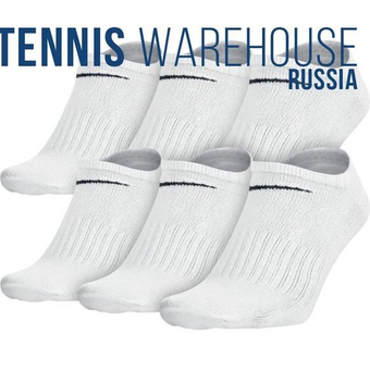 Теннисные носки Nike Everyday Cotton Lightweight No Show 6P - белый