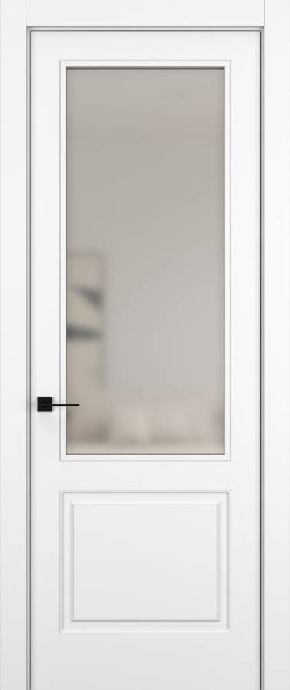Дверь 02V HARMONY Матовый Снежный