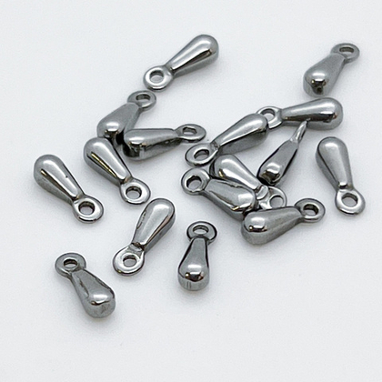 Подвеска Капля, сталь, размер 7,5*2,5 мм, цена за 10 шт