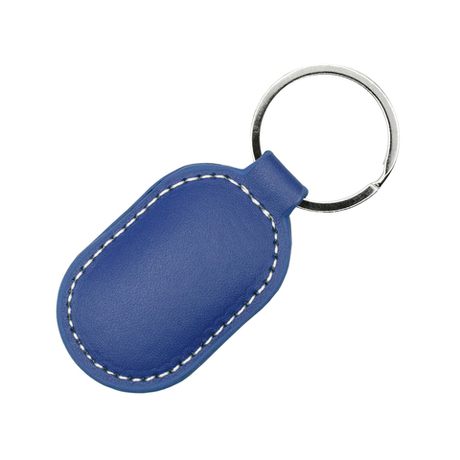 Кожаный RFID брелок T5577 “CLASSIC TEMIC” СИНИЙ