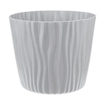 Кашпо ВОЛНА D250мм 8л с вкладышем Серый