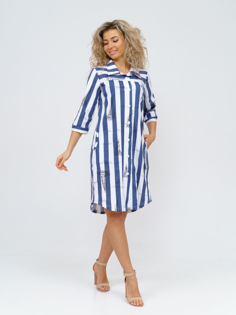 433 Халат "Парус/синий" SveTekst (Акция)