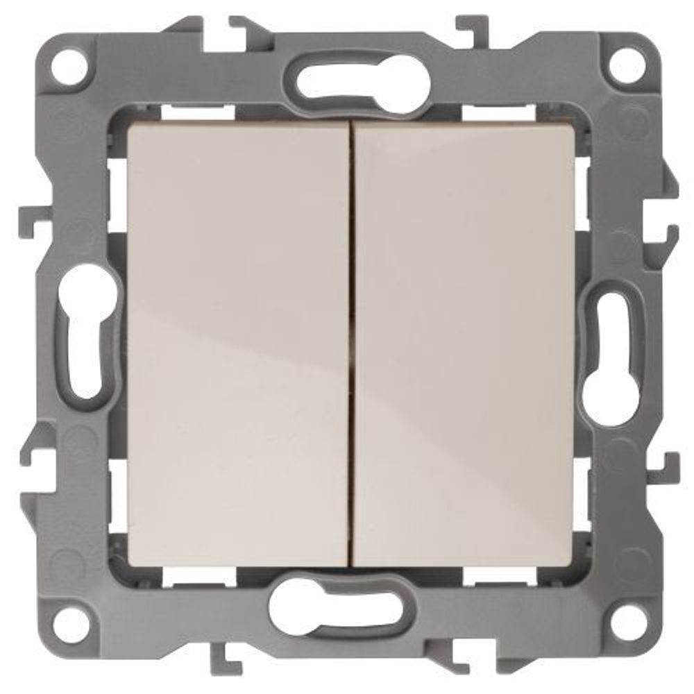 Переключатель 2-кл. СП Эра12 12-1106-02 10А IP20 250В 10AX механизм сл. кость Эра Б0014664