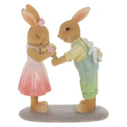 GAEM Фигурка декоративная "Зайцы", L11 W5 H13 см