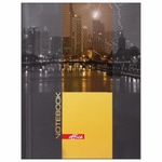 Блокнот МАЛЫЙ ФОРМАТ (110х147 мм) А6, 80 л., ламинированная обложка, выборочный лак, клетка, BRAUBERG, "Ночной город", 123246