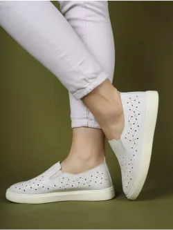 Мокасины летние с перфорацией