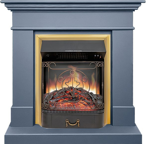 Каминокомплект California STD CRM (Разборный) - Санд антрацит с очагом Majestic FX Brass