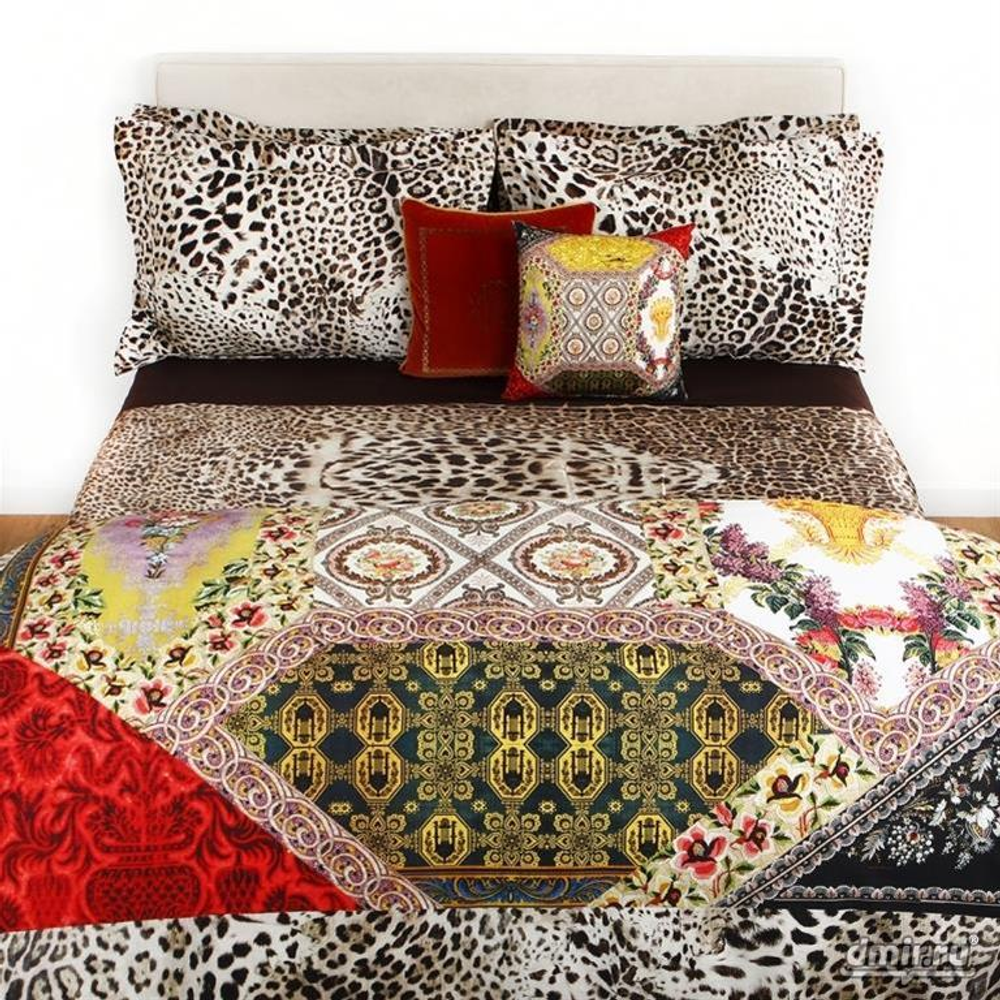 Постельное белье 2 спальное евро Roberto Cavalli Kilim мультиколор