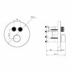 Душевая система Vincea Inspire VSFW-3I22MT3CH хром