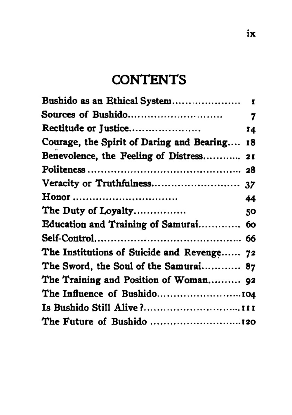 Bushido, the Soul of Japan. An Exposition of Japanese Thought | Inazo Nitobe
