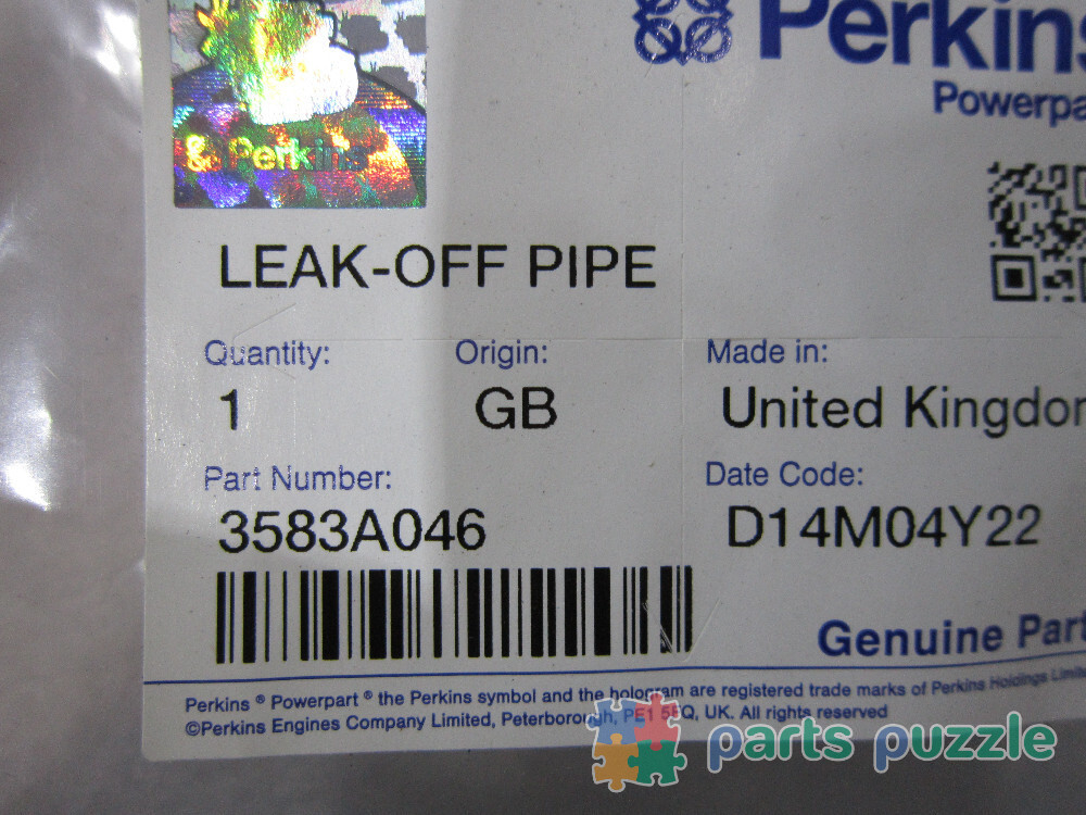 Трубка топливная / PIPE,FUEL АРТ: 3583A043