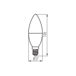 Смарт лампа KANLUX SMART S C37 4,9W E14 RGBCCT