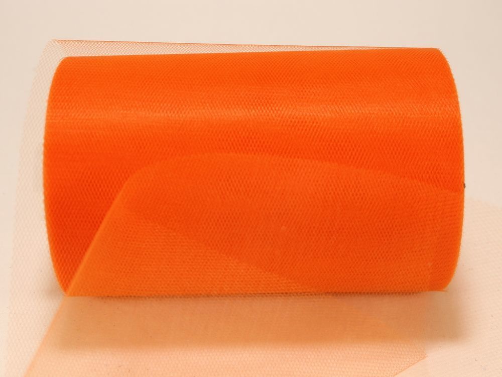 `Фатин, средняя жесткость, ширина 15 см, цвет: C12 кислотно-оранжевый