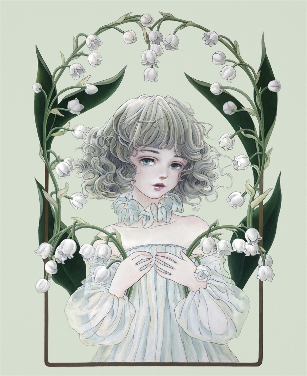 Guardian fairy of a strange garden. Coloring Book