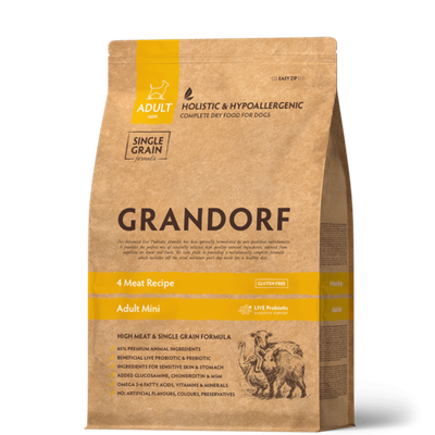 Grandorf Dog Mini корм сухой для собак 4 вида мяса