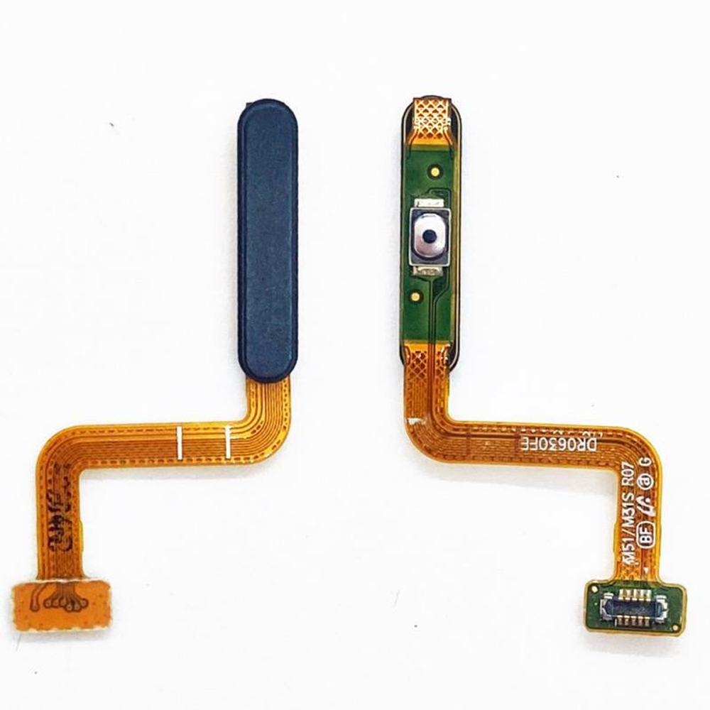 Шлейф для Samsung Galaxy M31s (M317F) сканер отпечатка пальца Черный