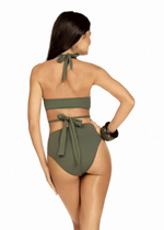 Модный пуш-ап купальник (Размер: 75B/38) (Цвет: хаки)