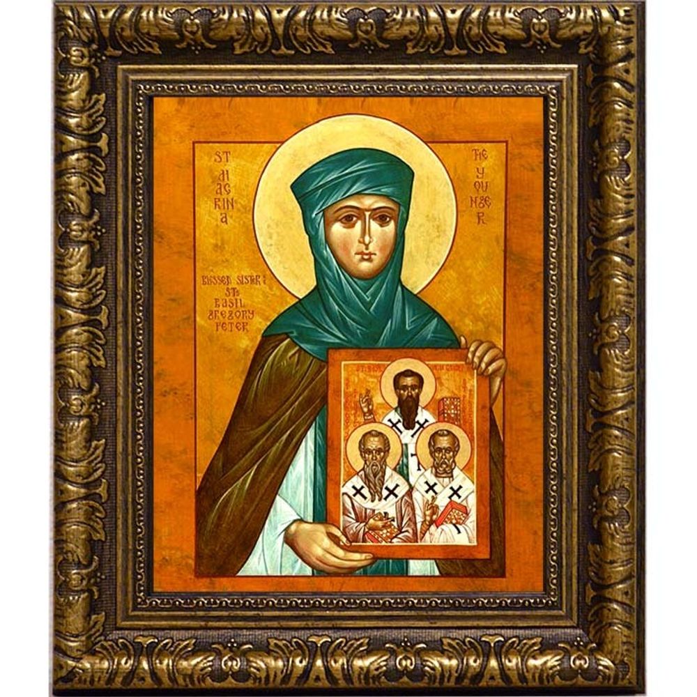 Макрина Каппадокийская, Новая, Младшая преподобная. Икона на холсте.