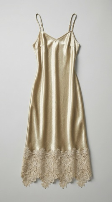 Платье атласное с кружевом LUMA